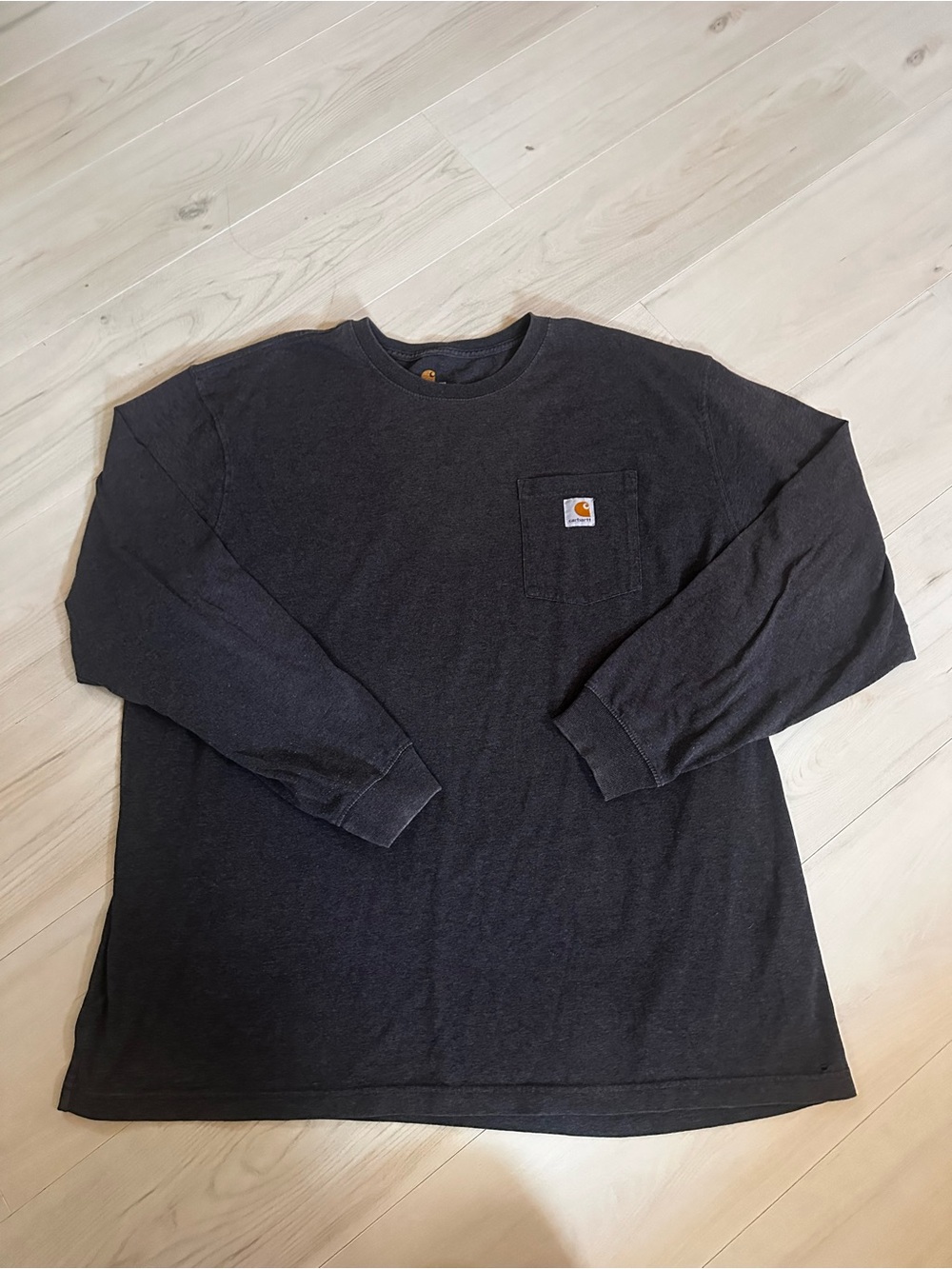 Carhartt Charcoal Long Sleeve Pocket Shirt Size 2XL 0603